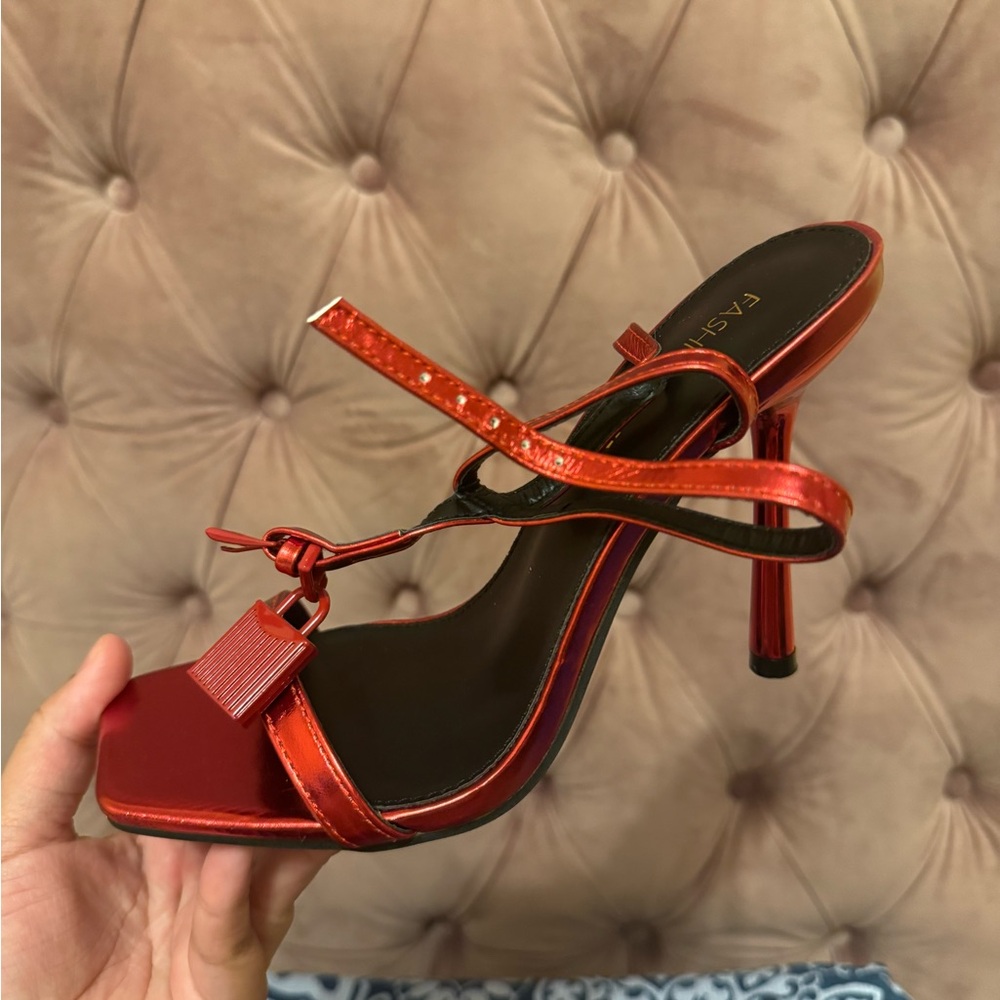 Red Lock Heels